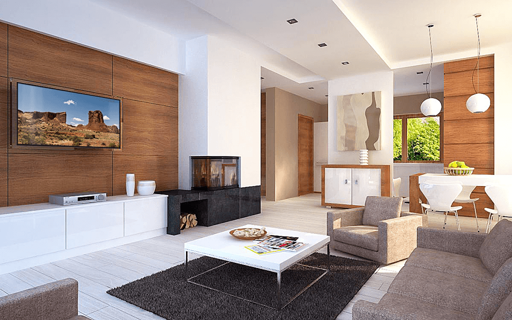 Wizualizacja domu jednorodzinnego Szafran