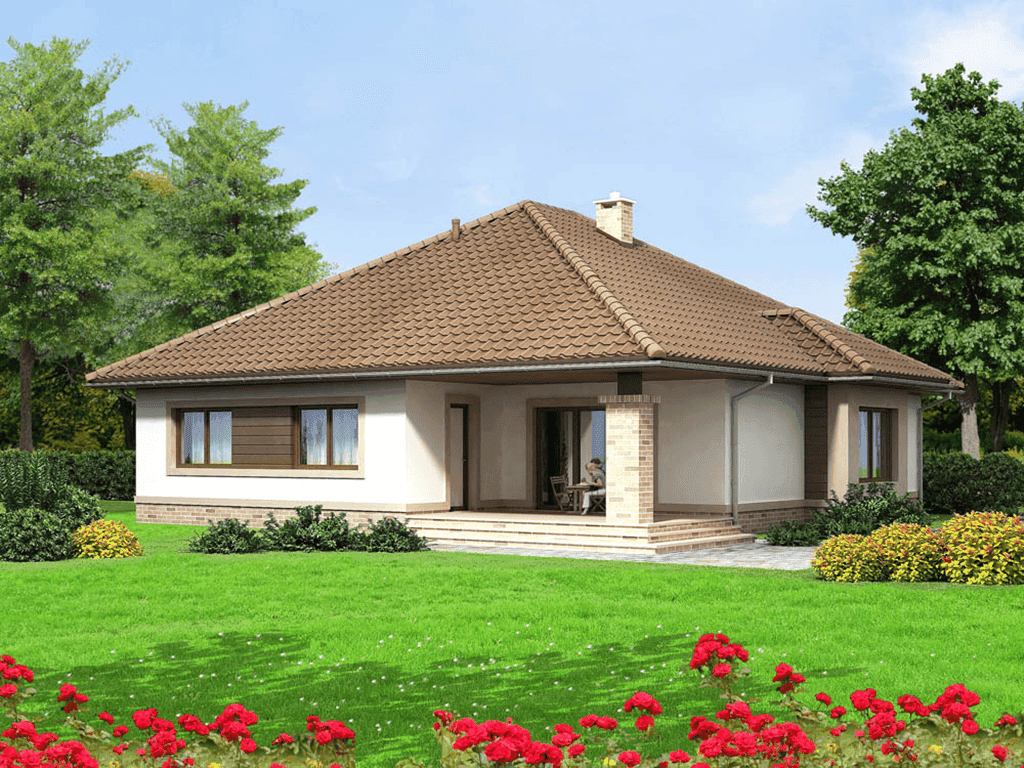 Wizualizacja domu jednorodzinnego Szafran G2