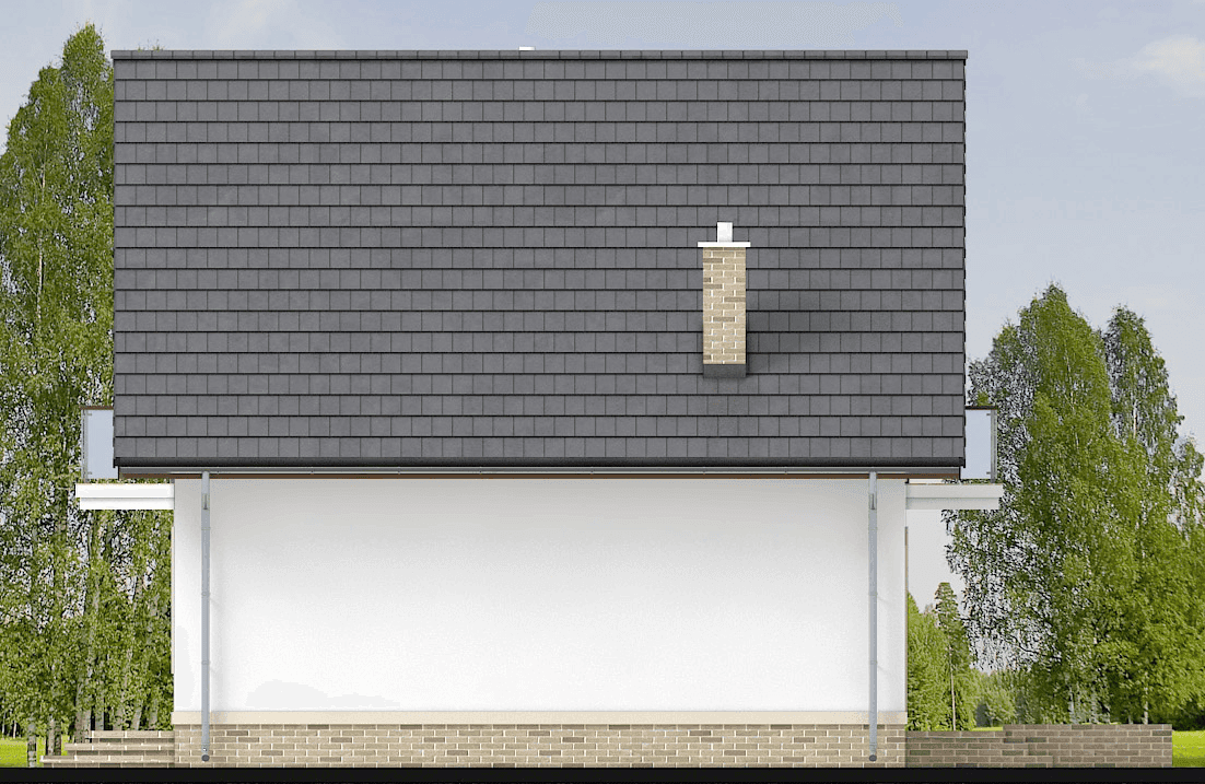 elewacja lewa domu jednorodzinnego Tamarillo 2