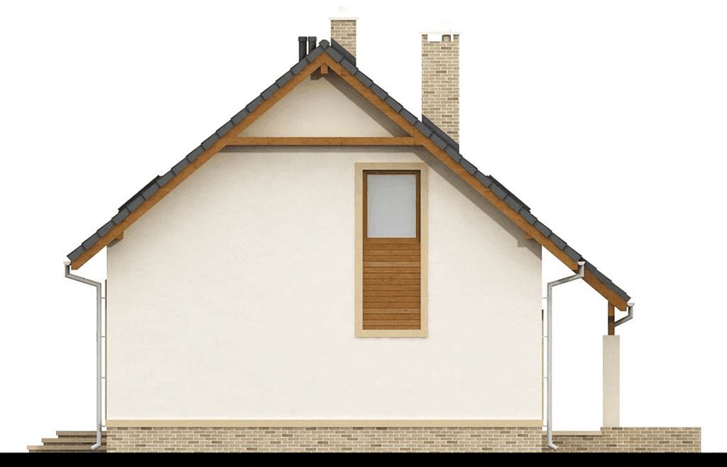 Elewacja lewa domu jednorodzinnego Tamarillo