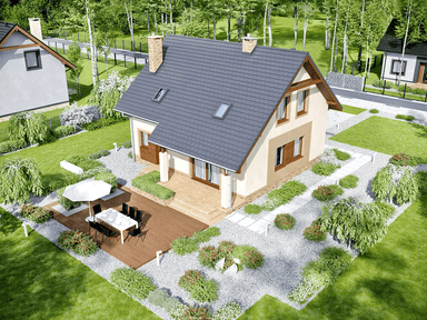 Wizualizacja domu jednorodzinnego Tamarillo