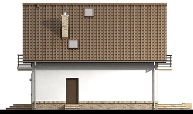 Elewacja prawa domu jednorodzinnego Tamarillo 3