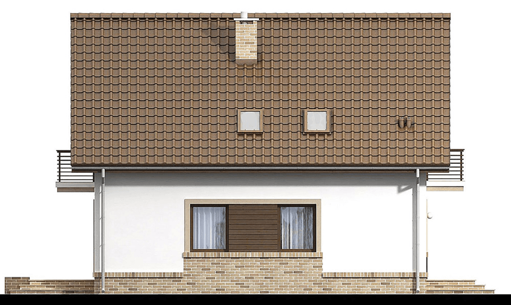 Elewacja lewa domu jednorodzinnego Tamarillo 3