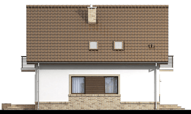 Elewacja lewa domu jednorodzinnego Tamarillo 3