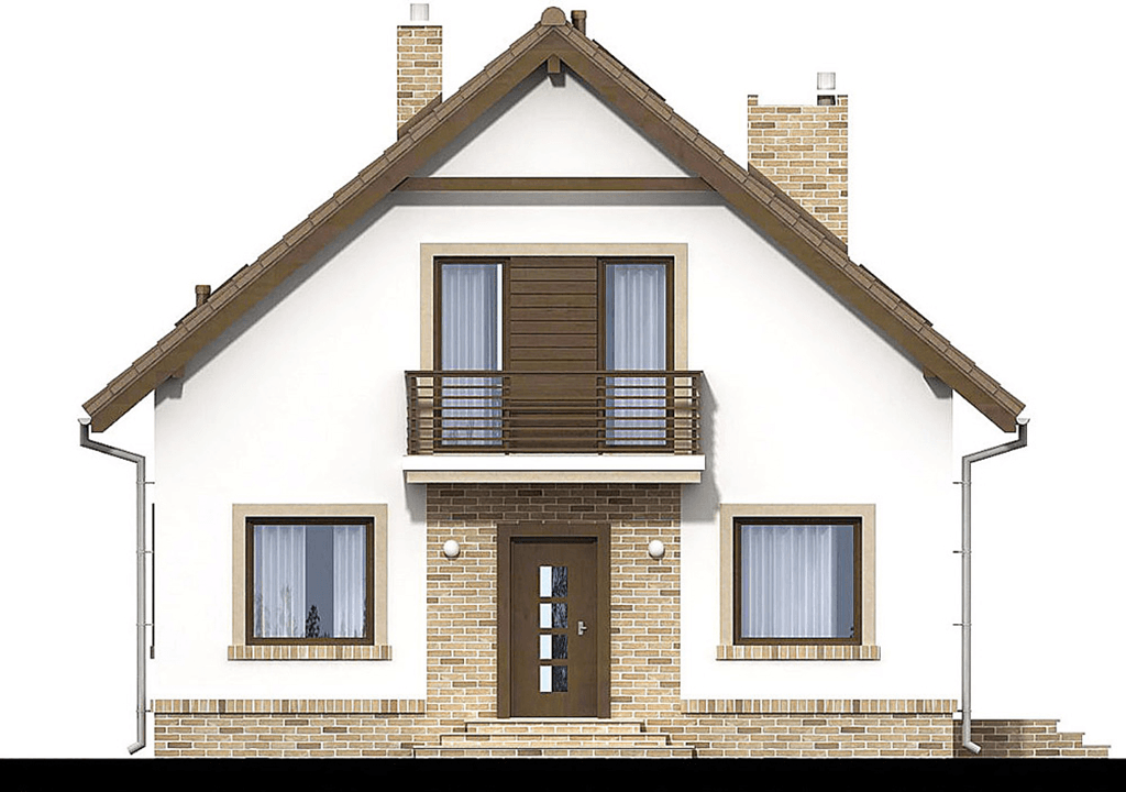 Elewacja frontowa domu jednorodzinnego Tamarillo 3