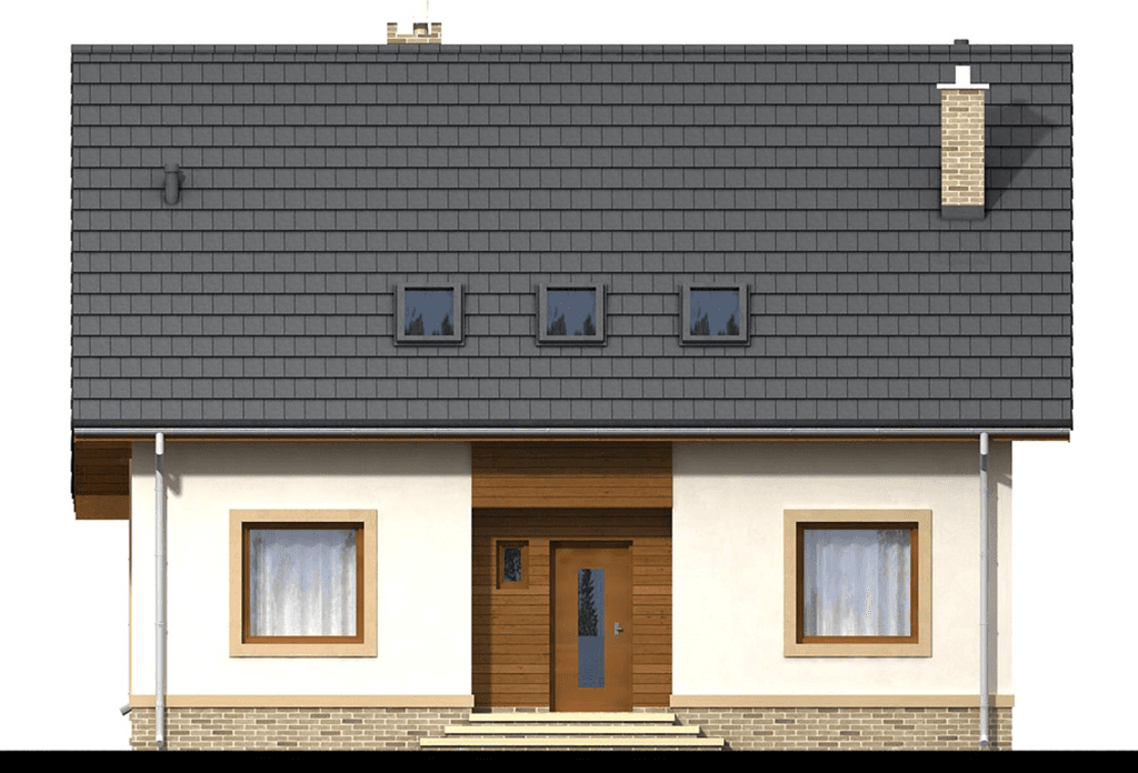 elewacja frontowa domu jednorodzinnego Tamarillo 4