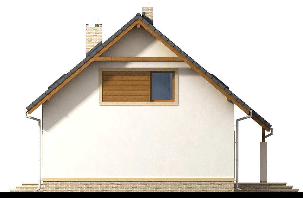 elewacja prawa domu jednorodzinnego Tamarillo 4