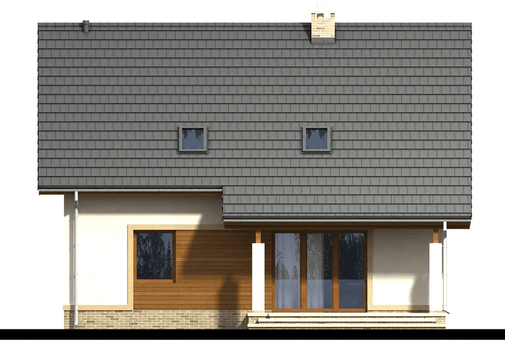 elewacja tylna domu jednorodzinnego Tamarillo 4