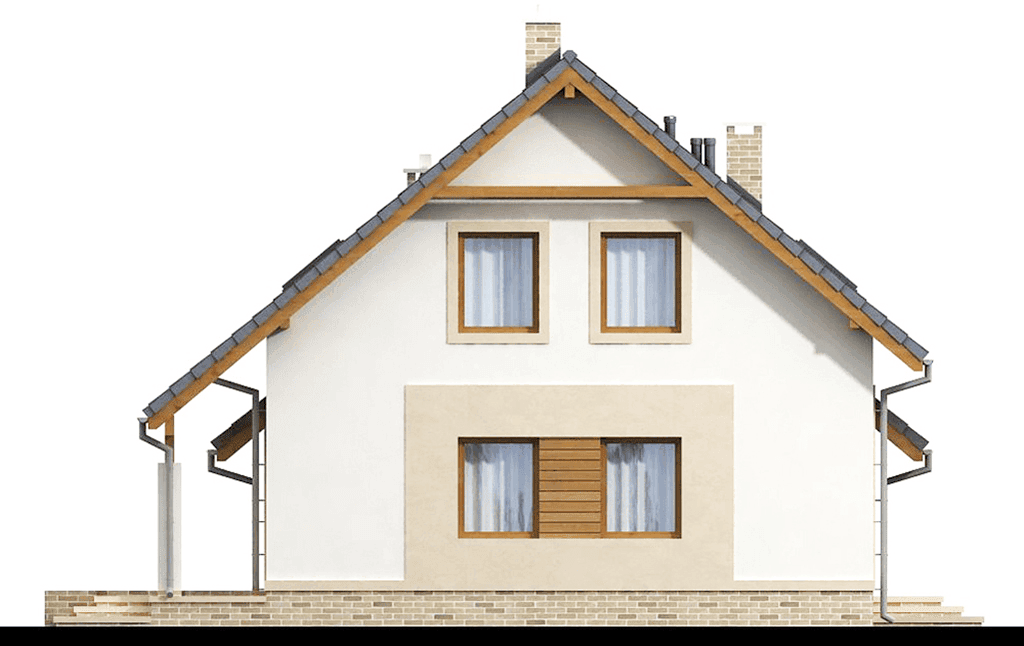 Elewacja lewa domu jednorodzinnego Tamarillo 5