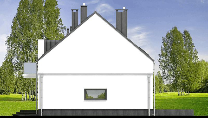 Elewacja prawa domu jednorodzinnego Tamarillo 6 modern s2