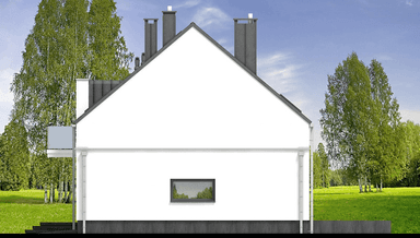 Elewacja prawa domu jednorodzinnego Tamarillo 6 modern s2