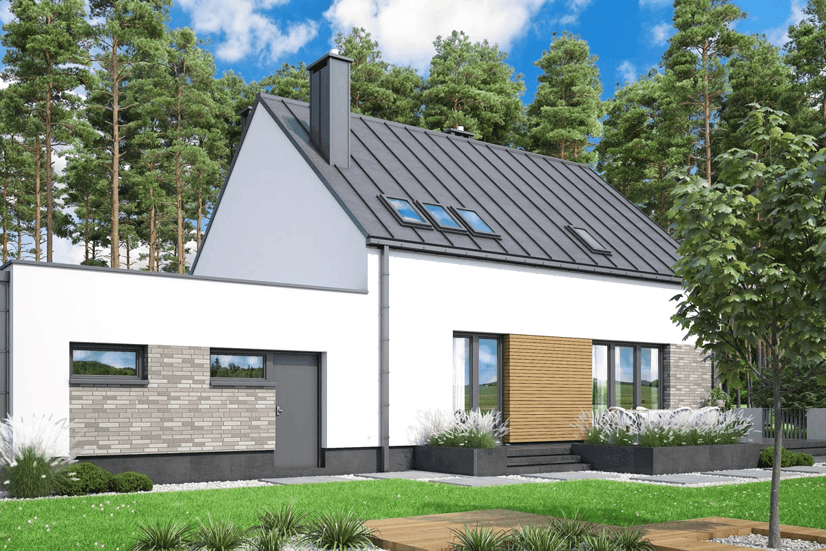Wizualizacja domu jednorodzinnego Tamarillo 6 modern s2