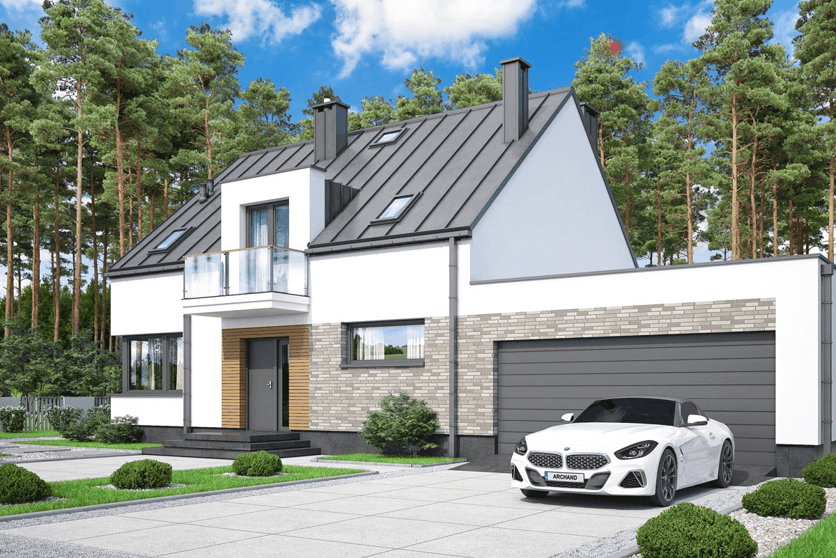 Wizualizacja domu jednorodzinnego Tamarillo 6 modern s2