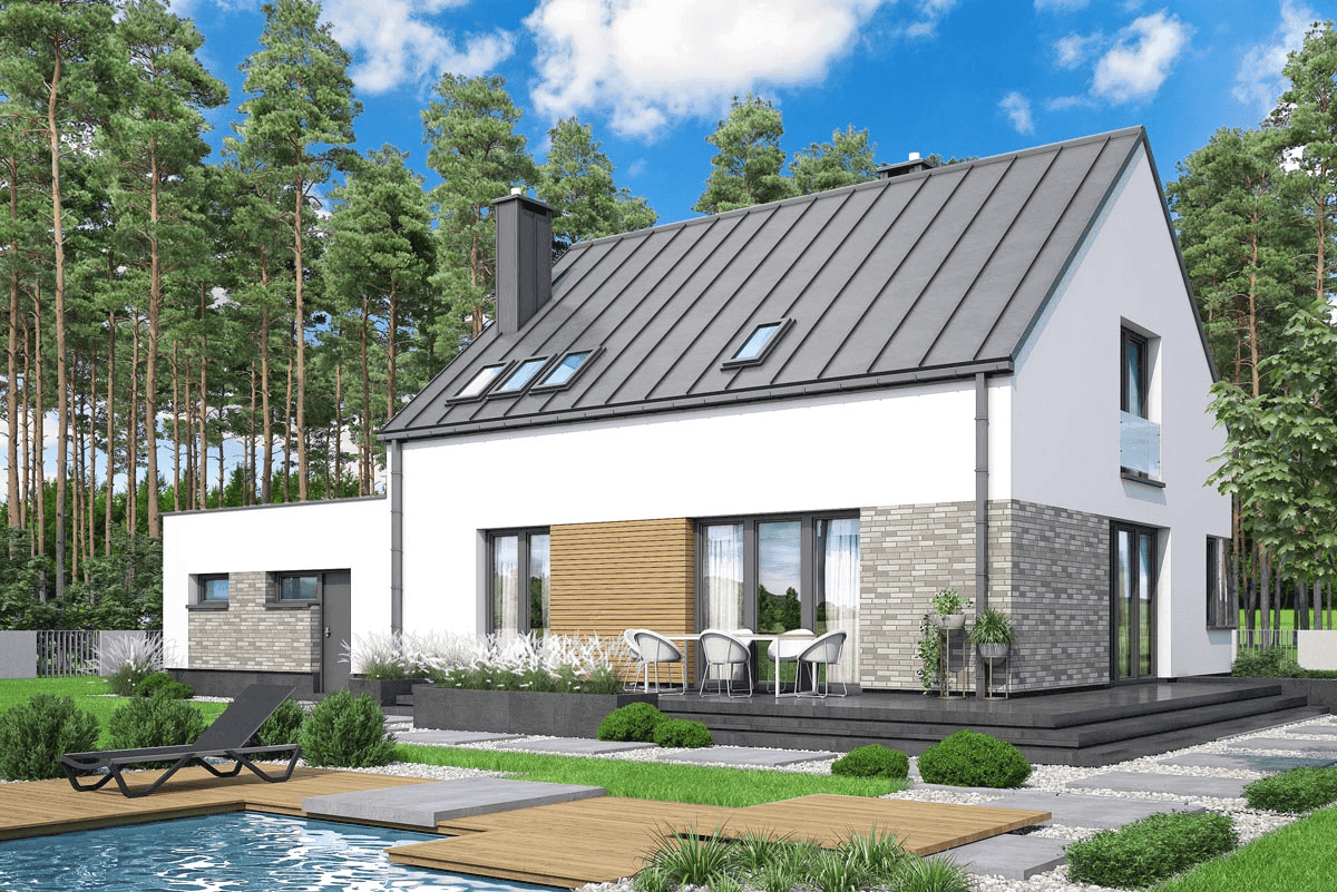 Wizualizacja domu jednorodzinnego Tamarillo 6 modern s2
