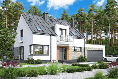 Wizualizacja domu jednorodzinnego Tamarillo 6 modern s2