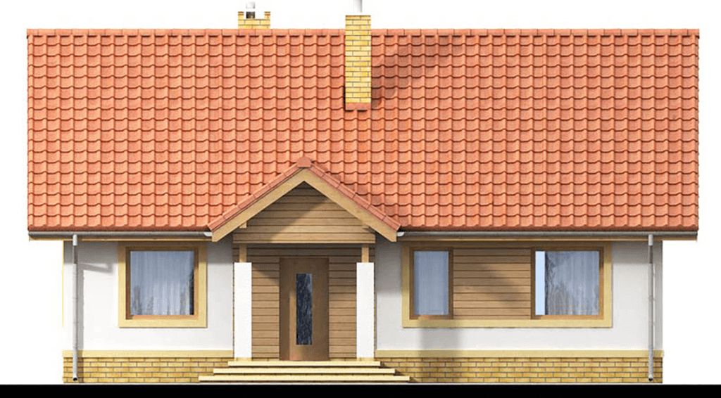 Elewacja frontowa domu jednorodzinnego Tamarynd 2