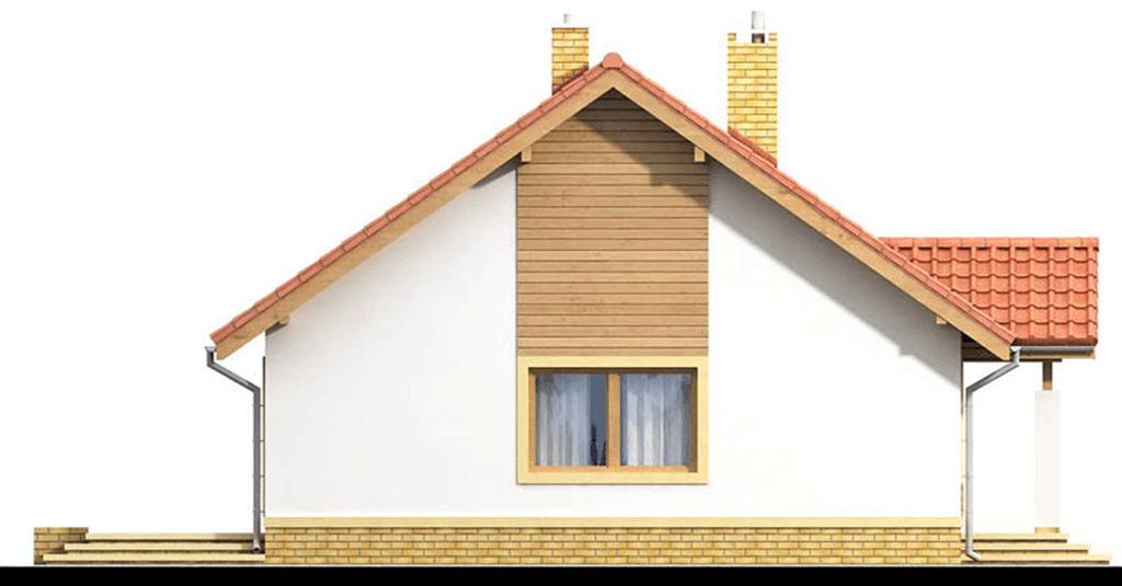 Elewacja lewa domu jednorodzinnego Tamarynd 2