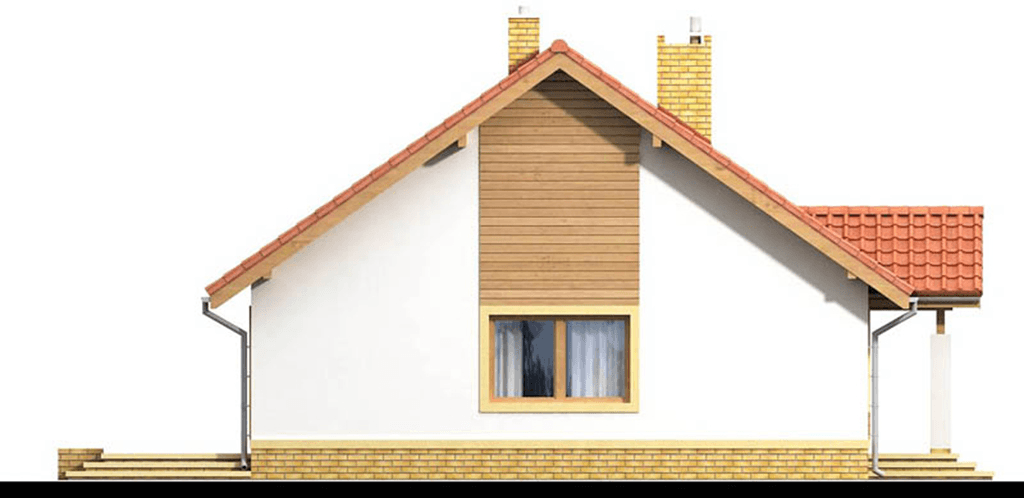 Elewacja lewa domu jednorodzinnego Tamarynd 3