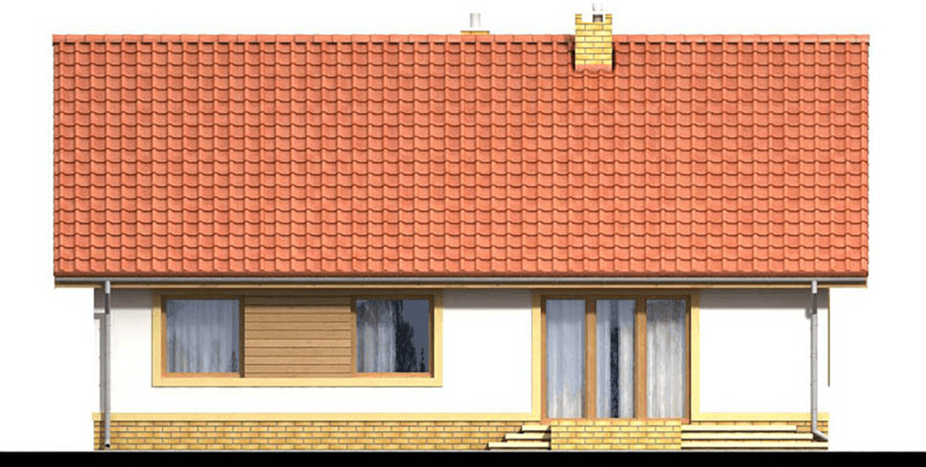 Elewacja tylna domu jednorodzinnego Tamarynd 3