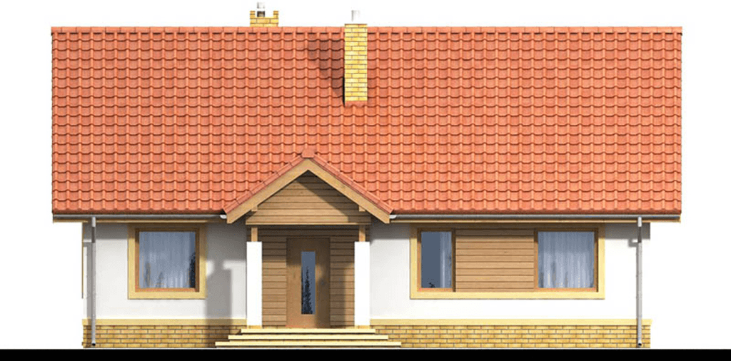 Elewacja frontowa domu jednorodzinnego Tamarynd 3