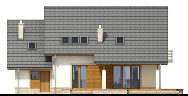 Elewacja tylna domu jednorodzinnego Tamarillo 6