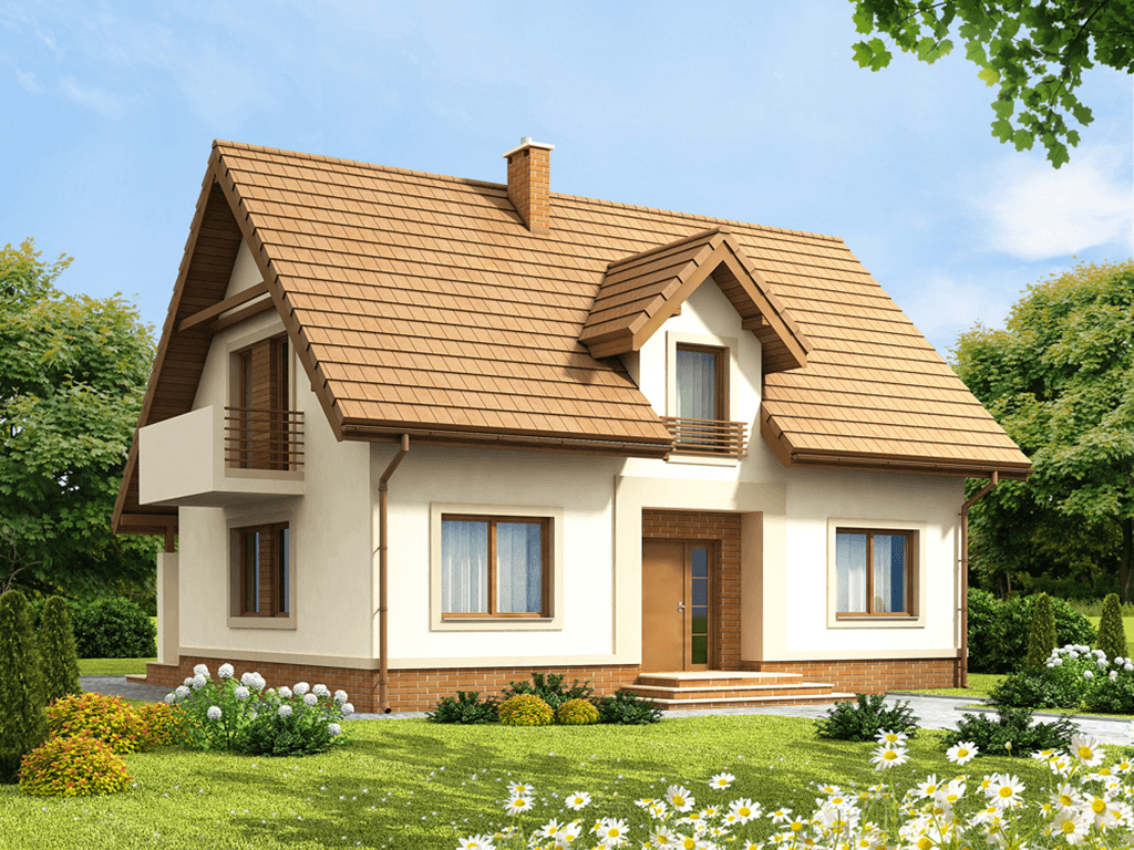 Wizualizacja domu jednorodzinnego Tiramisu