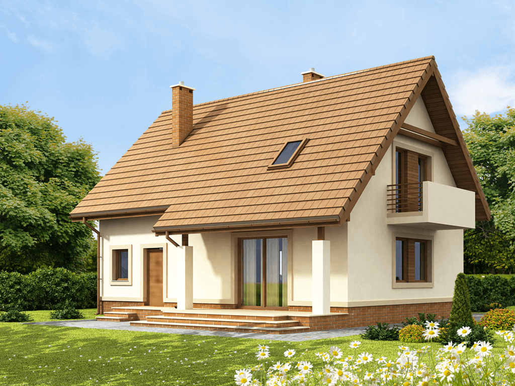 Wizualizacja domu jednorodzinnego Tiramisu