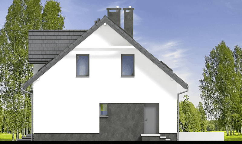 Przekrój domu jednorodzinnego Tofi 4 modern