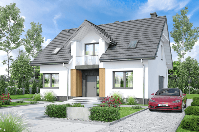 Wizualizacja domu jednorodzinnego Tofi 4 modern