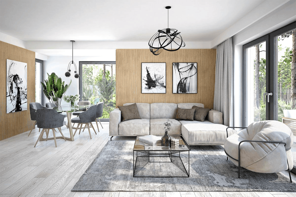 Wizualizacja domu jednorodzinnego Tofi 4 modern