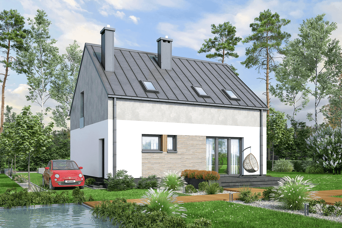 Wizualizacja domu jednorodzinnego Unica