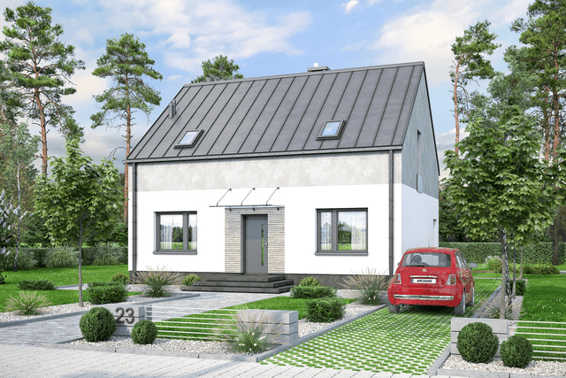 Wizualizacja domu jednorodzinnego Unica