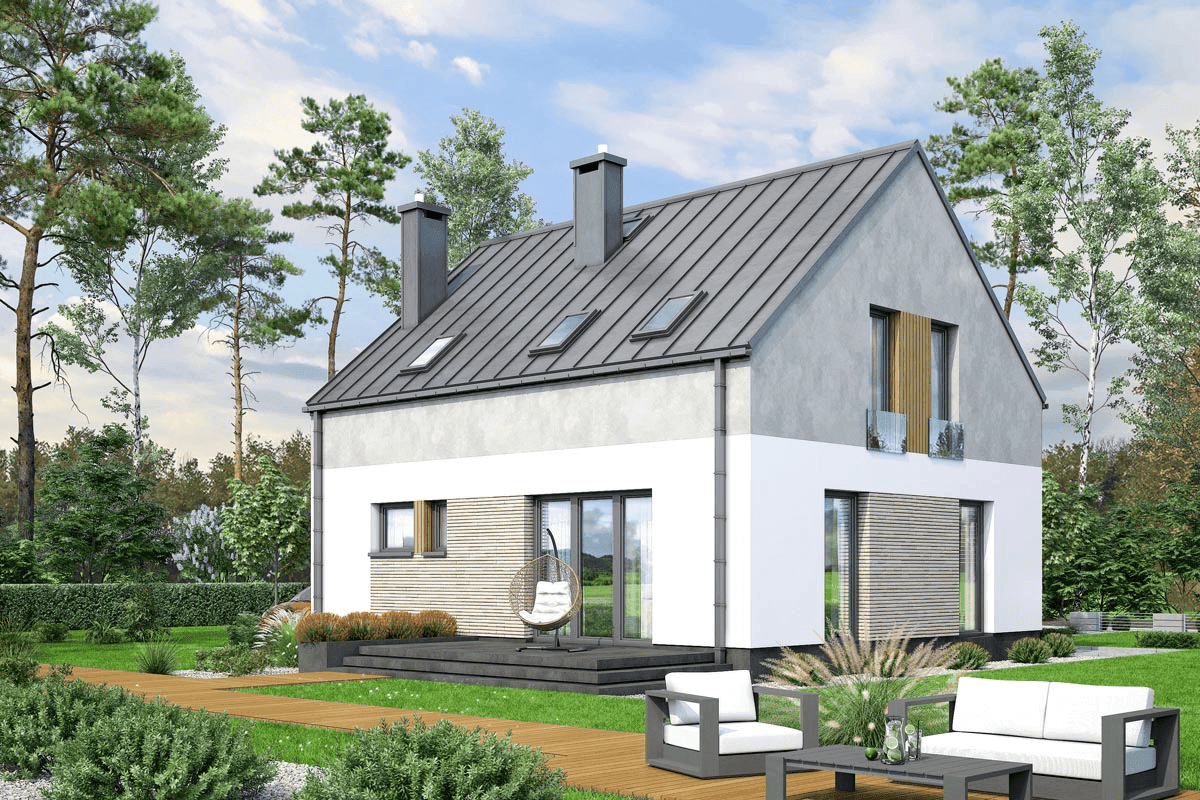 Wizualizacja domu jednorodzinnego Unica