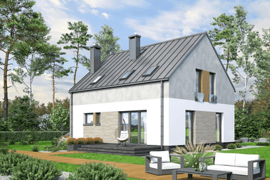 Wizualizacja domu jednorodzinnego Unica