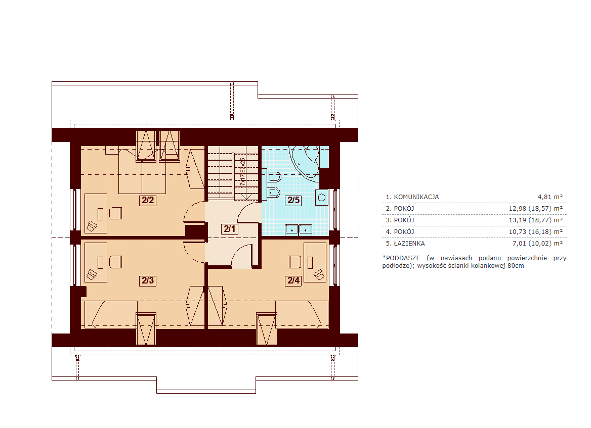 Rzut poddasza Armanda mała bis