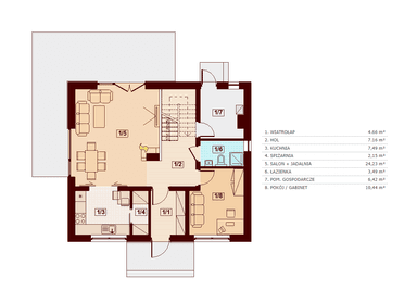 Rzut parteru Armanda mala bis