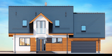 Elewacja frontowa domu Alandra 2M