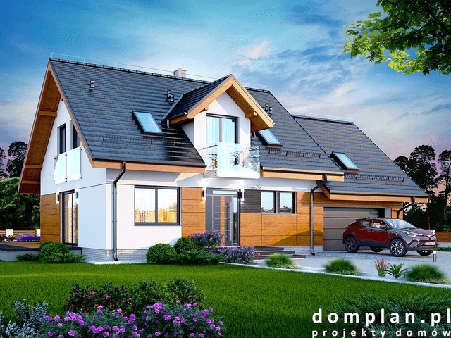 Wizualizacja domu jednorodzinnego Alandra 2M