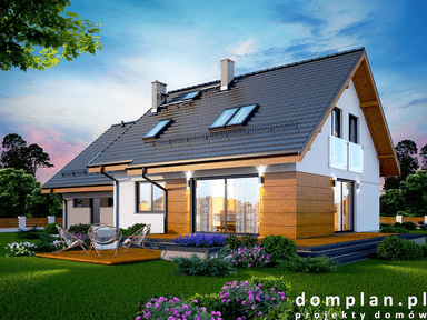 Wizualizacja domu jednorodzinnego Alandra 2M