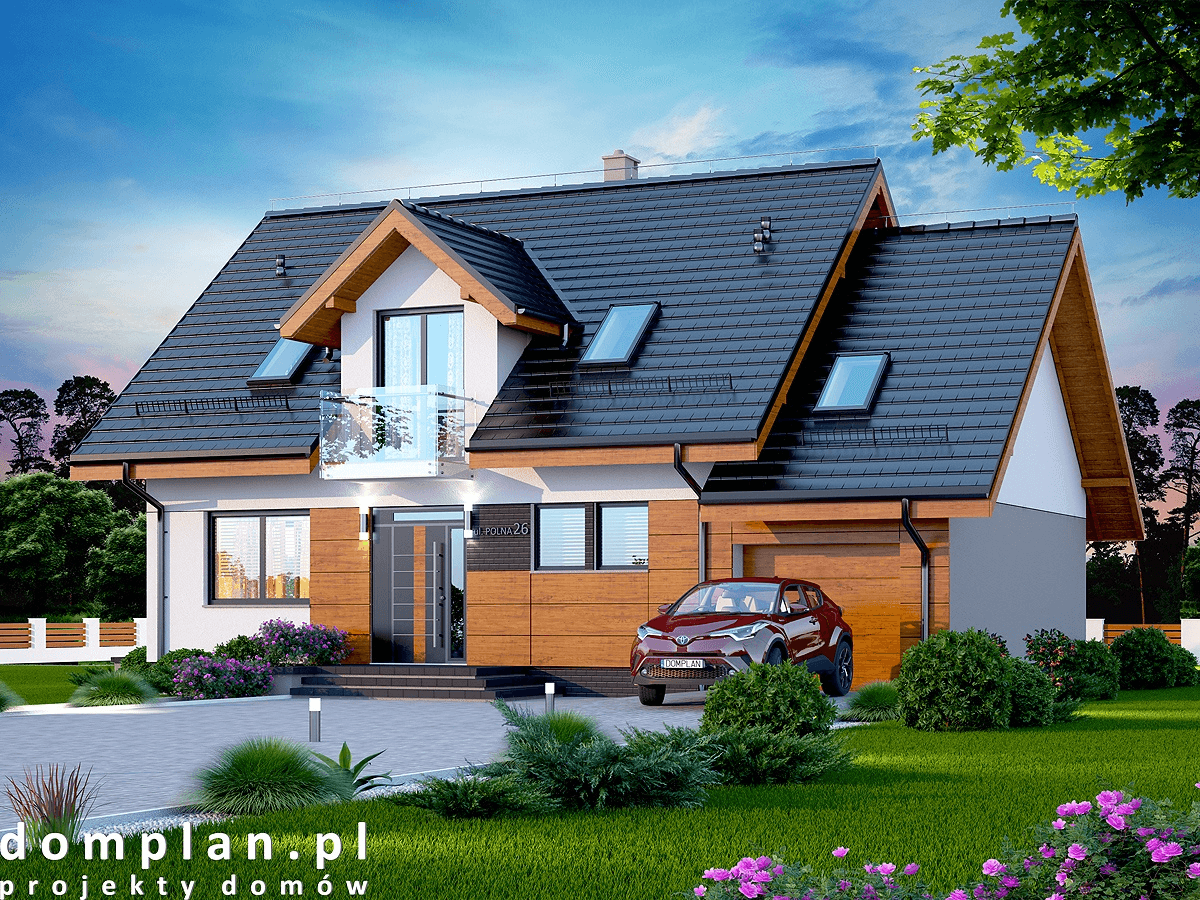 Wizualizacja domu jednorodzinnego Alandra