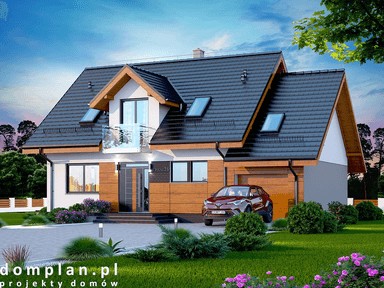 Wizualizacja domu jednorodzinnego Alandra