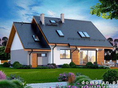 Wizualizacja domu jednorodzinnego Alandra