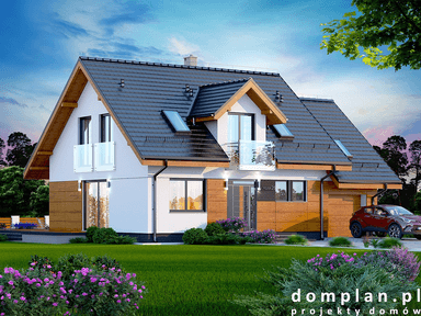 Wizualizacja domu jednorodzinnego Alandra