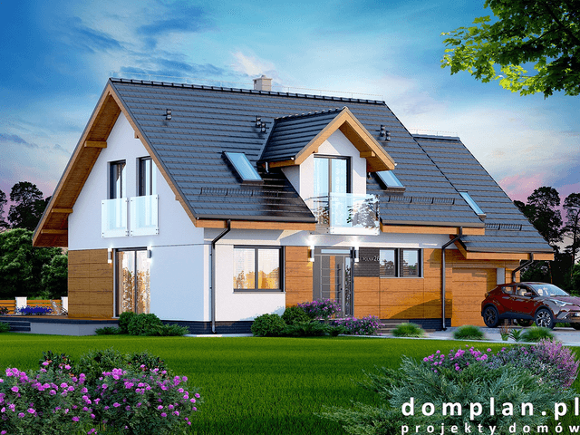 Wizualizacja domu jednorodzinnego Alandra