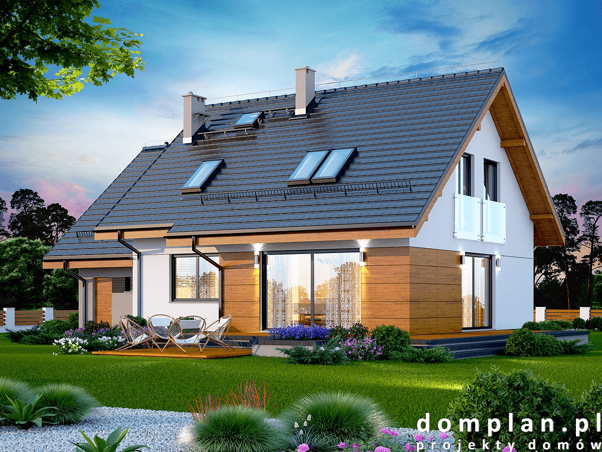 Wizualizacja domu jednorodzinnego Alandra