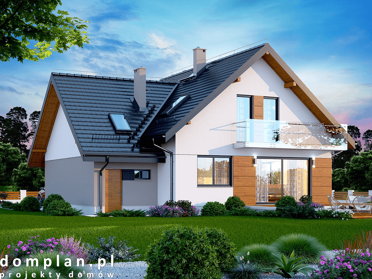 Wizualizacja domu jednorodzinnego Alion