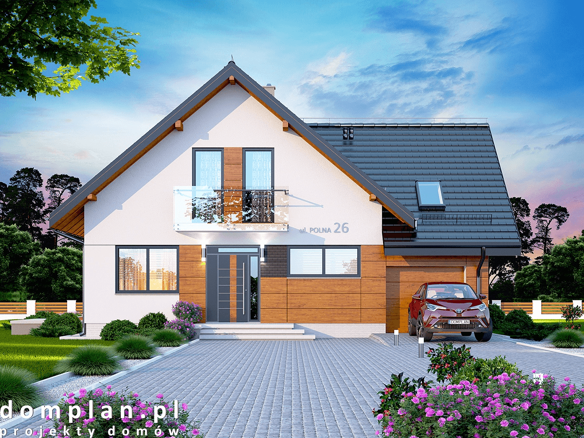 Wizualizacja domu jednorodzinnego Alion