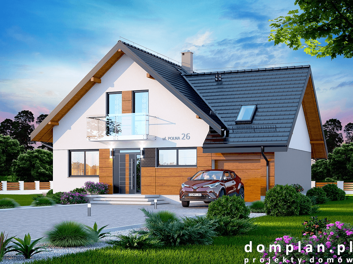 Wizualizacja domu jednorodzinnego Alion