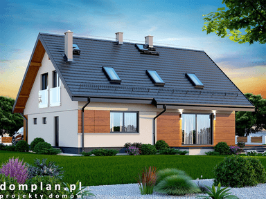 Wizualizacja domu jednorodzinnego Amorina