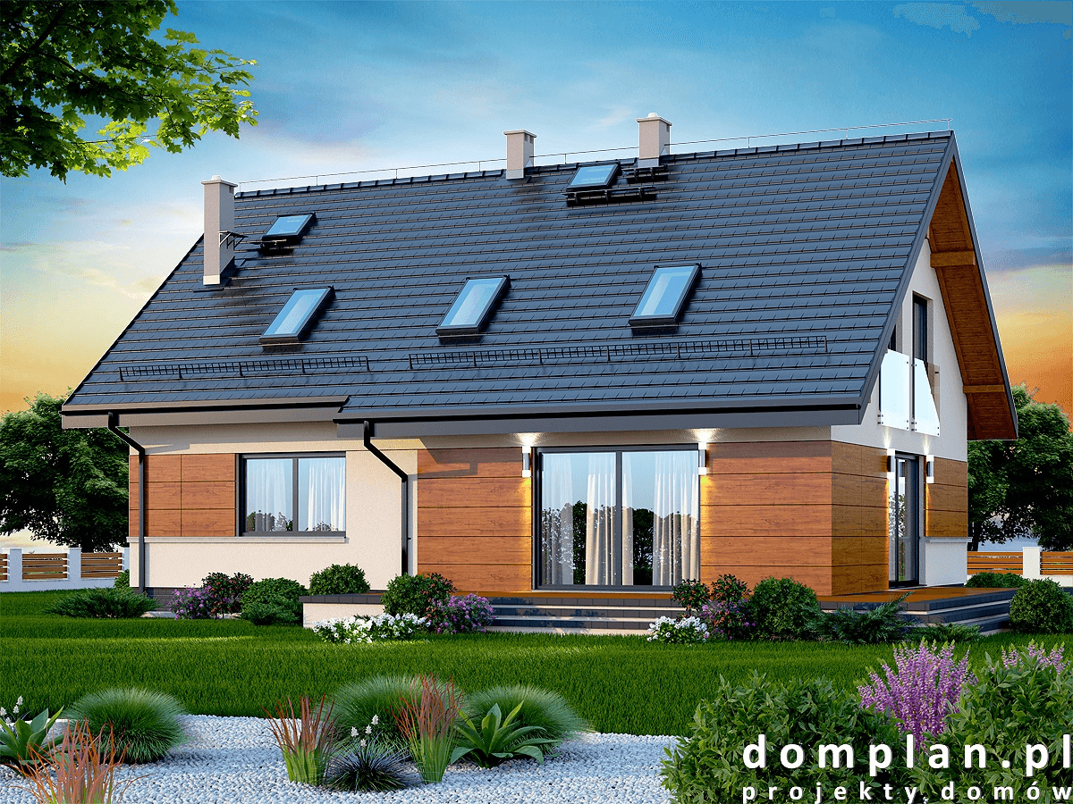 Wizualizacja domu jednorodzinnego Amorina